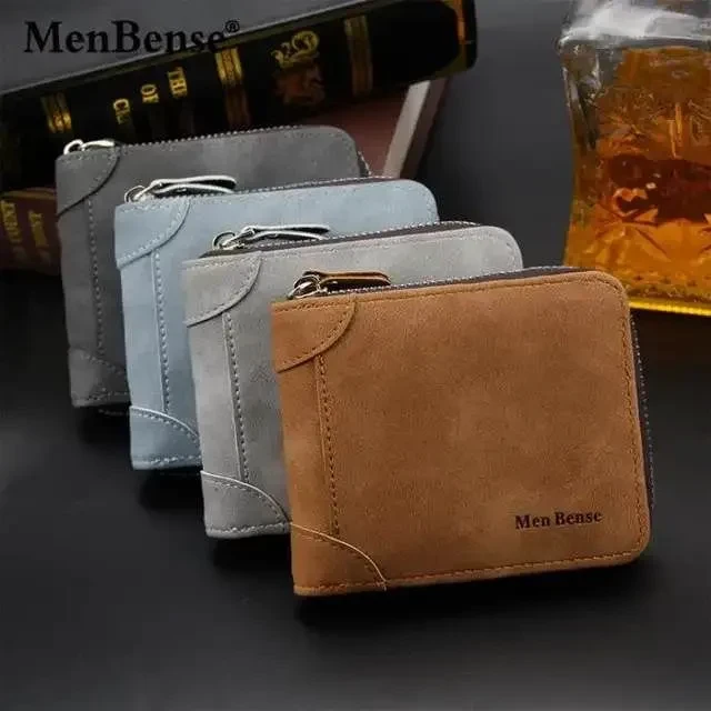 Men Zipper Wallet Casual